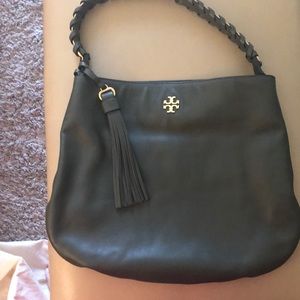 Tory Burch Brooke Hobo Leather Shoulder Bag